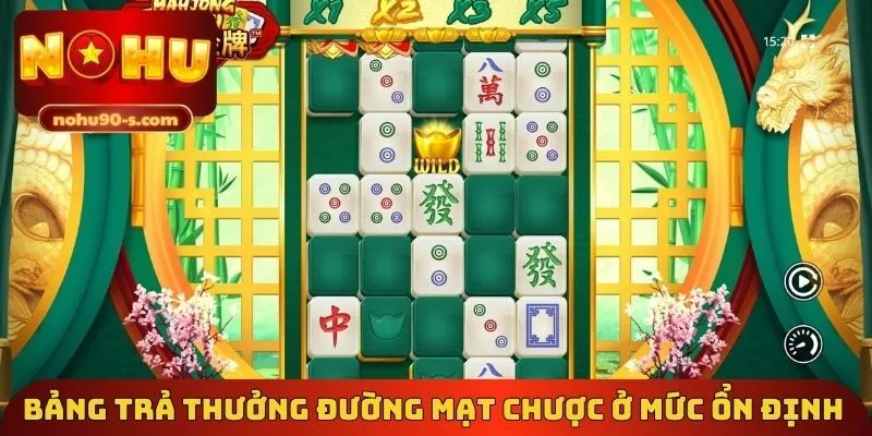 Bảng trả thưởng Đường Mạt Chược ở mức ổn định