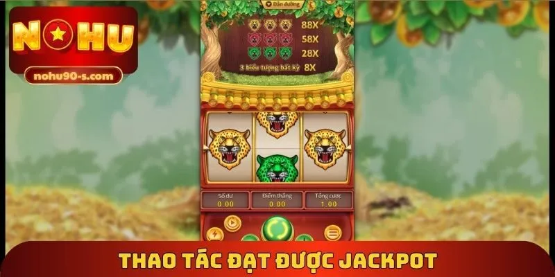 Thao tác đạt được Jackpot tại Golden Panther